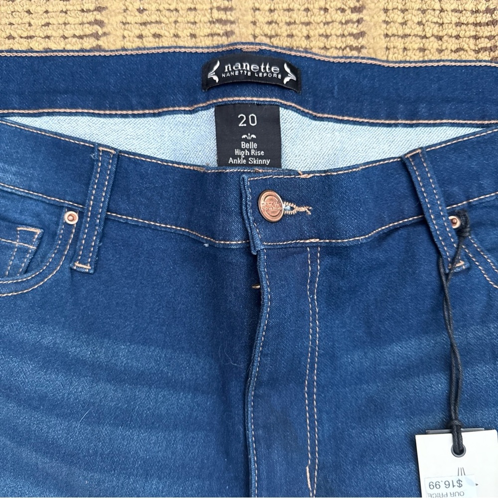 Nanette Lepore Dark Blue High Rise Jeans shorts - Picture 2 of 8